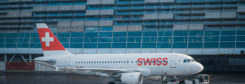 Zurich,,Switzerland December,2019:,An,Airbus,A319,Of,Swiss,Air,Is